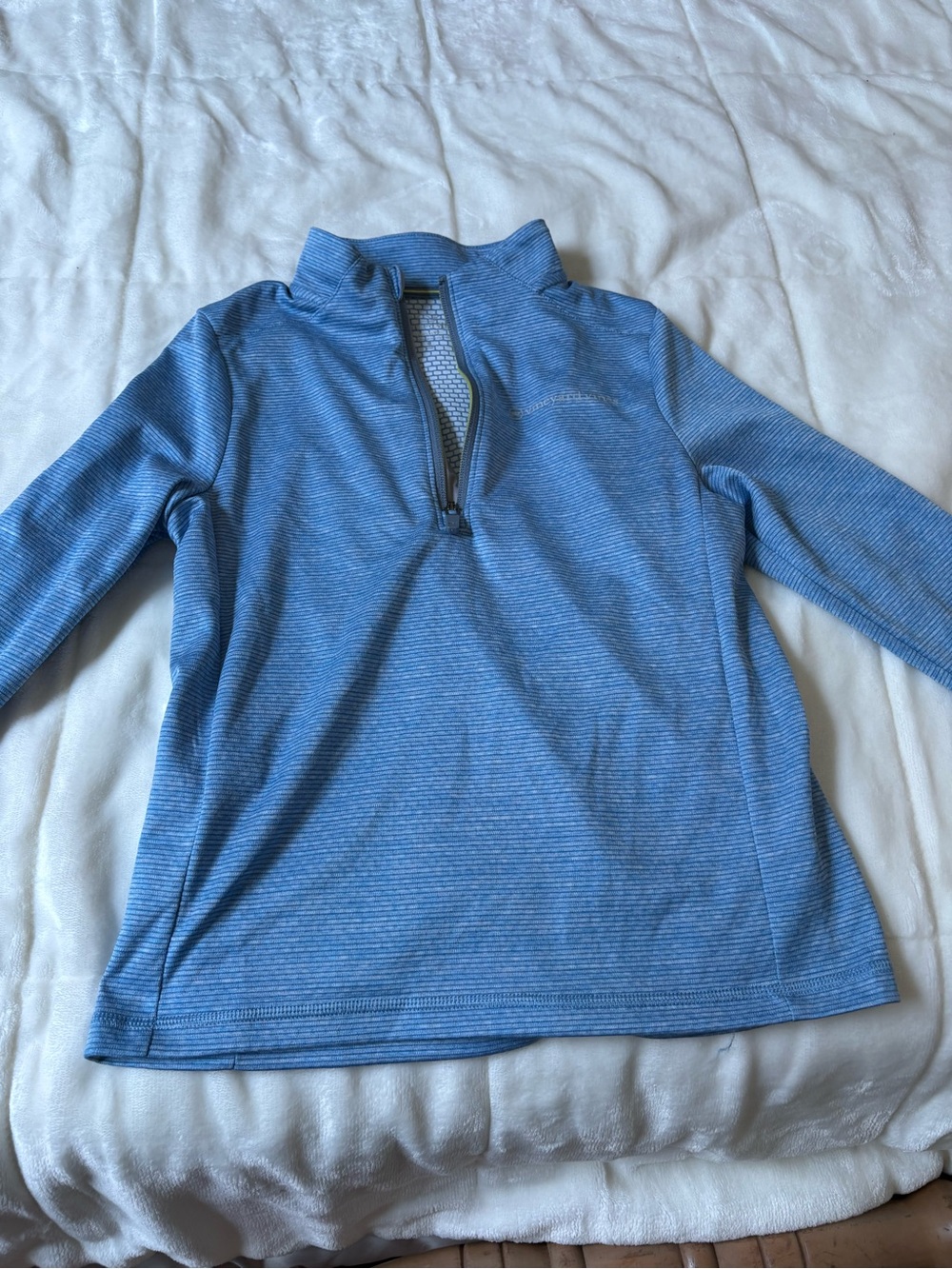 Vineyard Vines Boys Performance Quarter Zip Pullover Blue Size Small 8-10